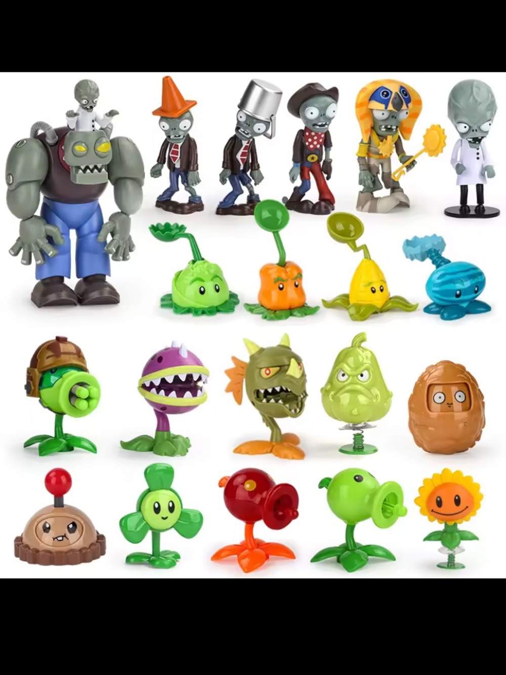 Plants Vs. Zombies Complete Set - Figure Toy With Storage Bucket Map - Picture 4 of 11
